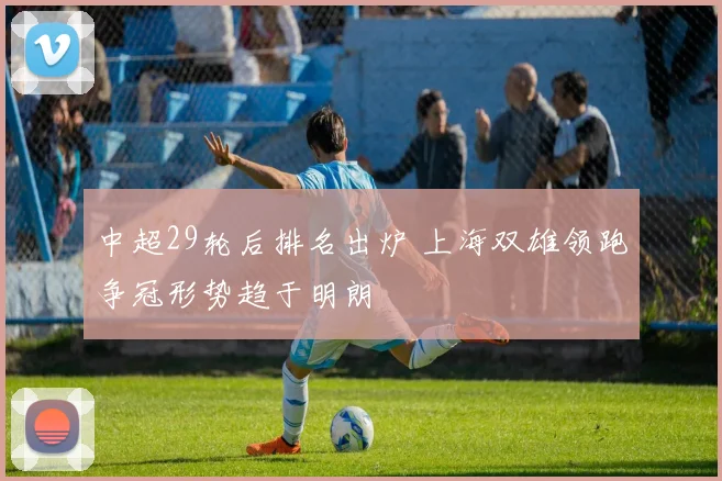 中超29轮后排名出炉 上海双雄领跑争冠形势趋于明朗